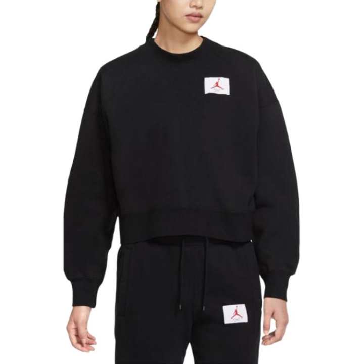 Jordan Jordan Sweatshirts Women's Black Crew Neck Moderate