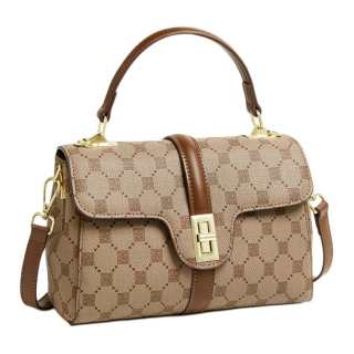 15 MINS PVC Handbag Medium Women's Coffee