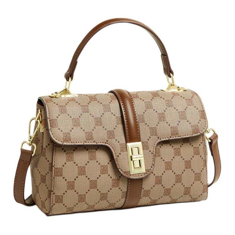 15 MINS PVC Handbag Medium Women's Coffee