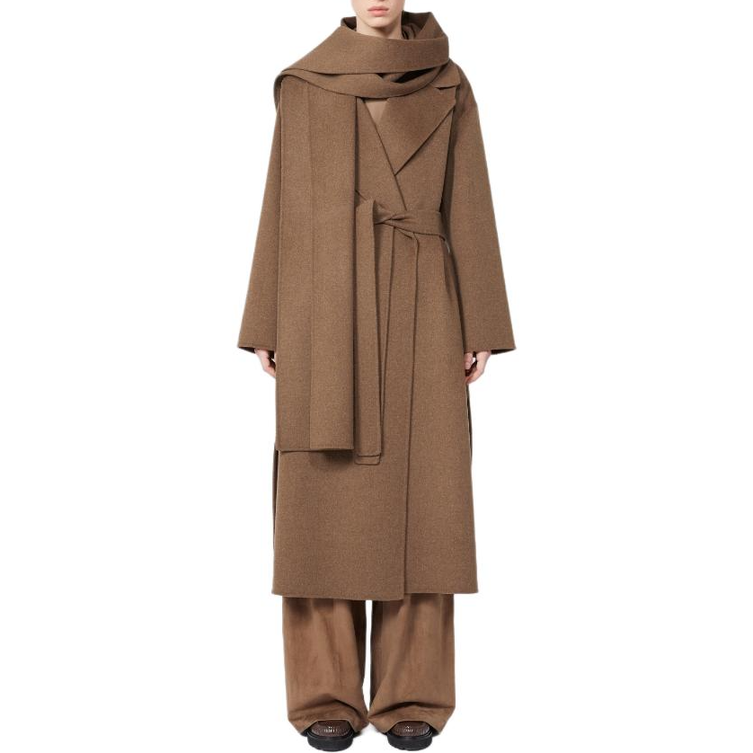 'S MAX MARA 'S Max Mara wrap-collar belted coat
