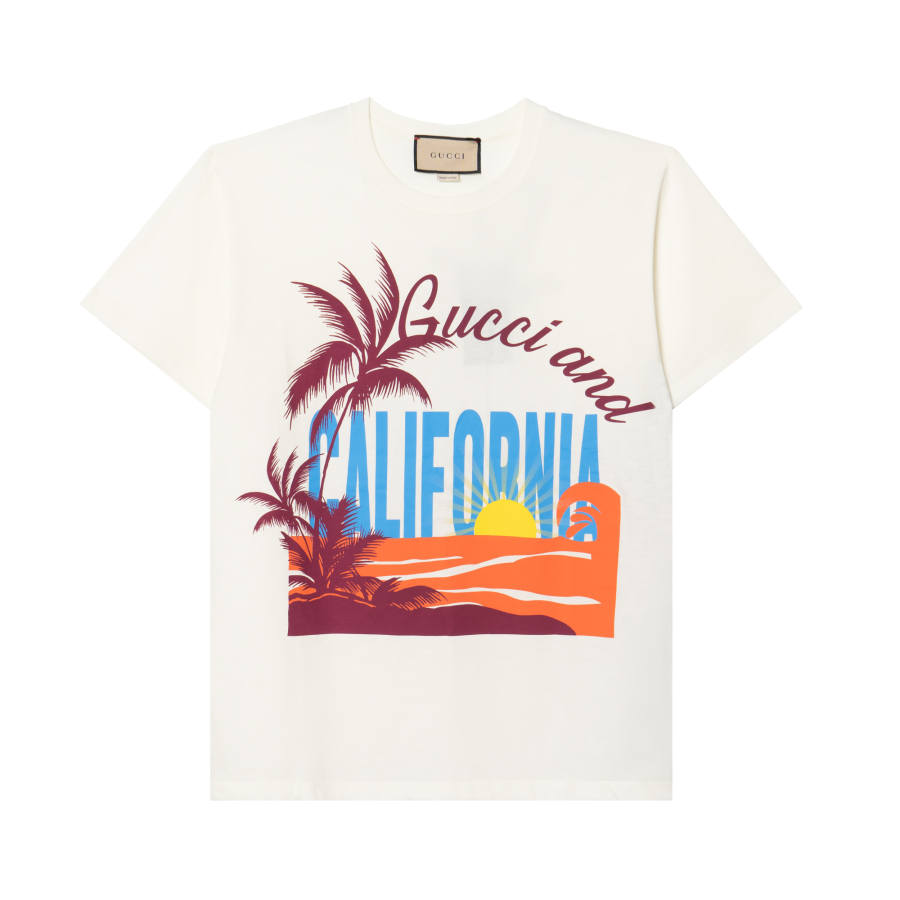 GUCCI California Oversized T shirt White