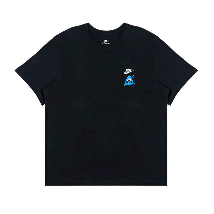 Nike Nike T Shirts Men's Black Crew Neck Moderate Straight Fit