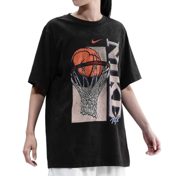 Nike Nike T Shirts Women's Black Crew Neck Moderate
