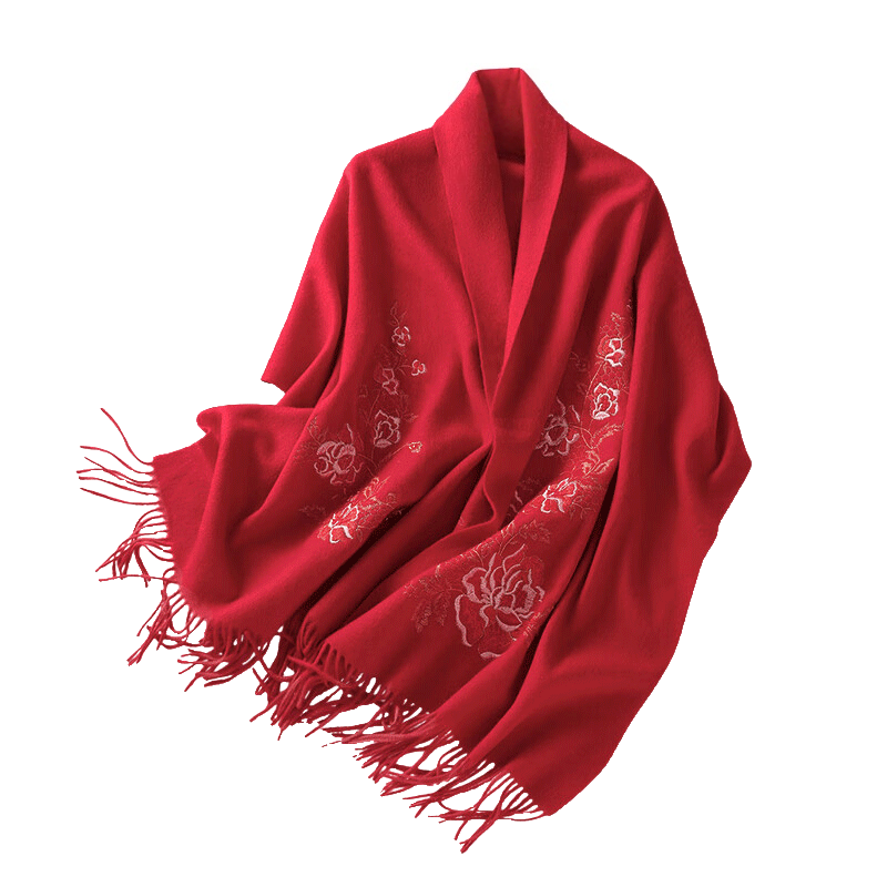 Hodo Red Bean Wool Knit Scarves Unisex