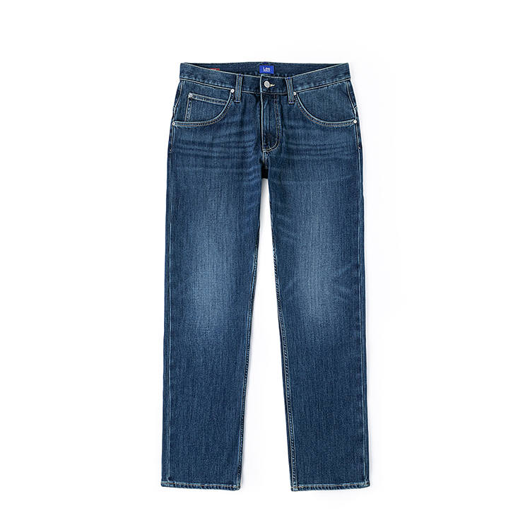 Lee Lee Jeans Men's Dark Blue Straight Fit Pants