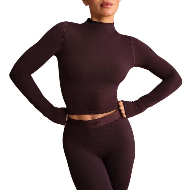 Nike NikeSKIMS Vintage Seamless Women's Mock-Neck Crop Top