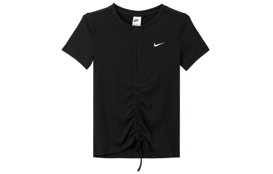 Nike Nike T Shirts Women's Black Crew Neck Moderate Straight Fit