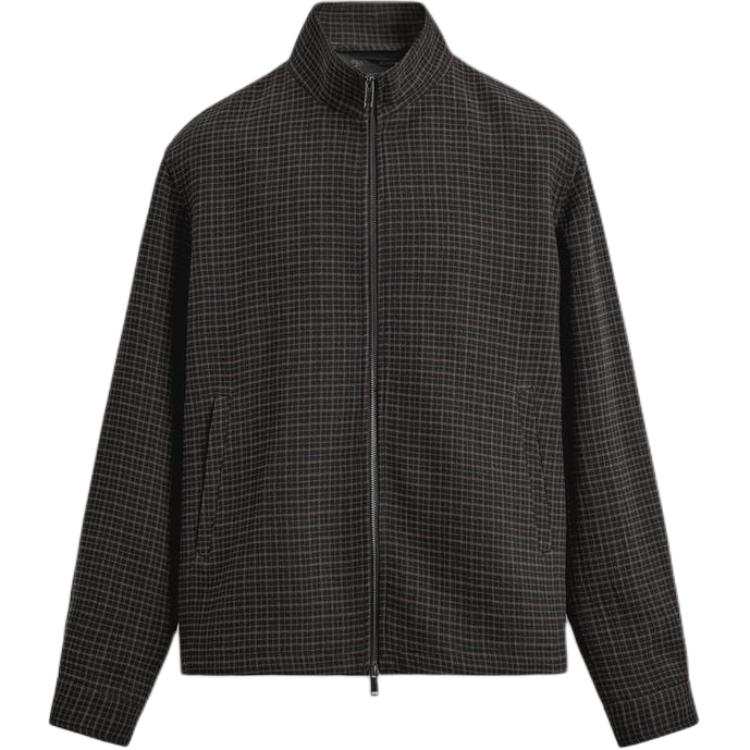 ZARA Jackets Men's Black/Brown Stand Collar Moderate Other