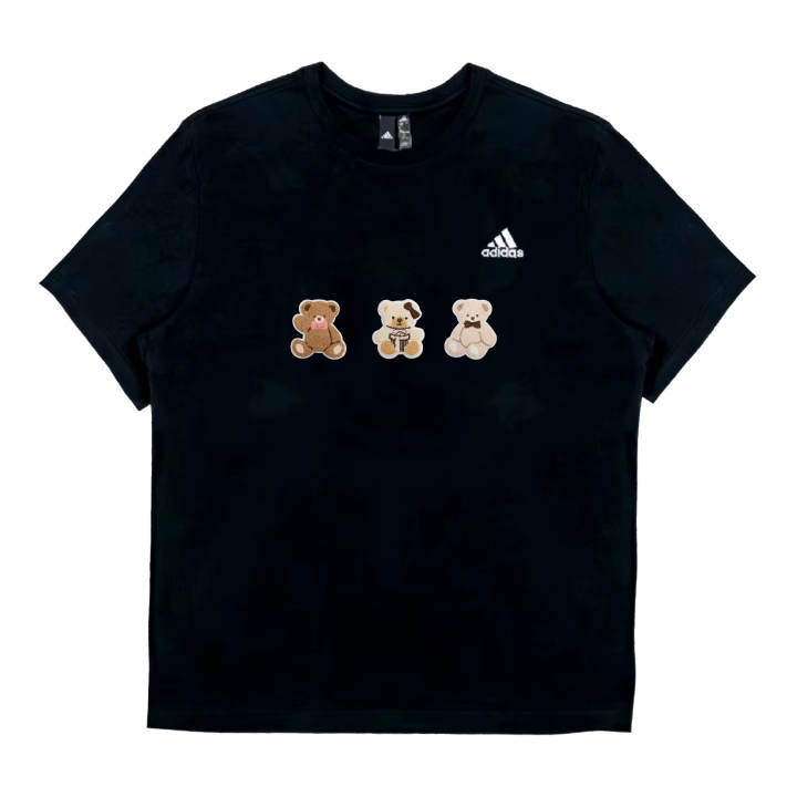 Adidas Adidas T Shirts Unisex Black Crew Neck Moderate Straight Fit