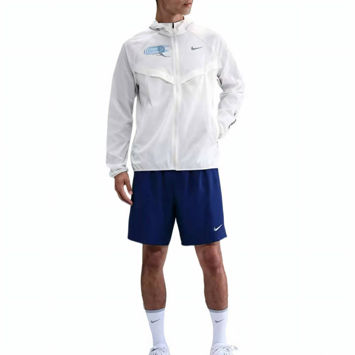 Nike Nike Running Jackets Men's White Hooded Moderate Other