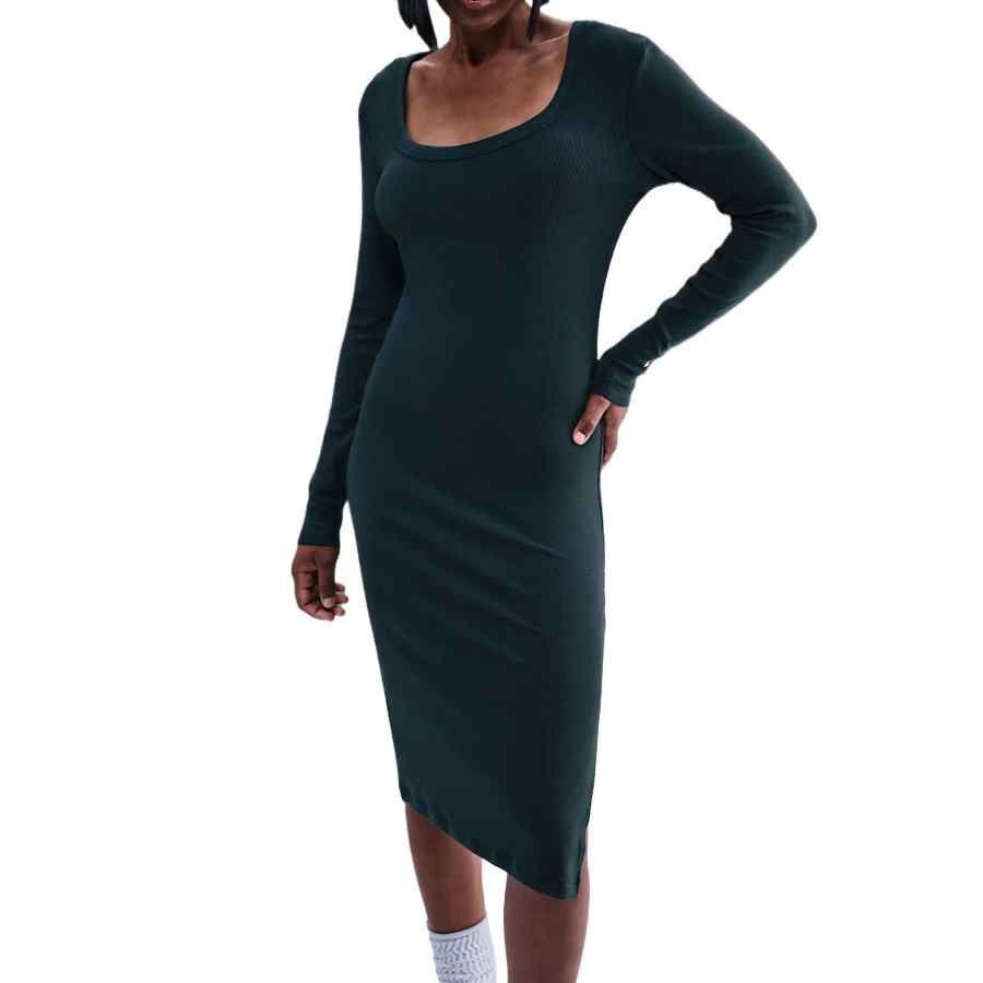 Nike Nike Sportswear Chill Knit Women's Tight Long-Sleeve Midi Mini-Rib Dress