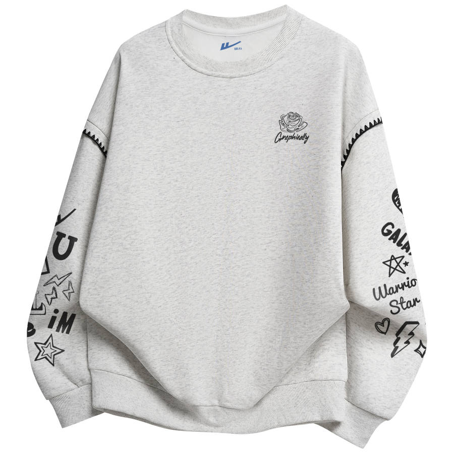 WARRIOR WARRIOR Sweatshirts Unisex Crew Neck Moderate Mock Two Piece