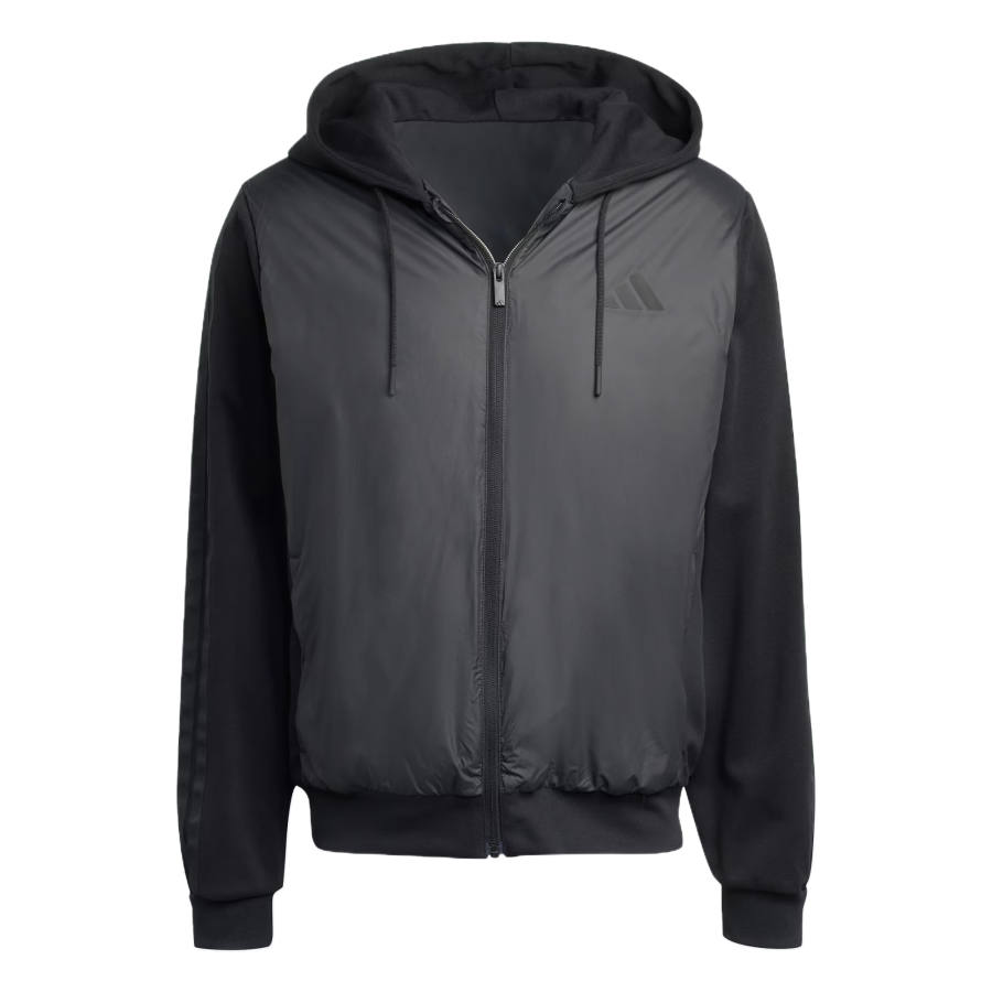 Adidas Adidas Free Shipping With AdiClub Essentials Climawarm 3 Stripes Insulated Hooded Hybrid Jacket