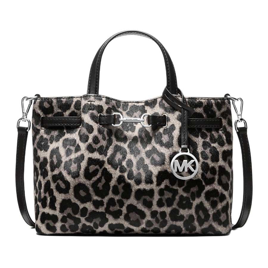 MICHAEL KORS Carson Calf Hair Handbag Small Women's Black