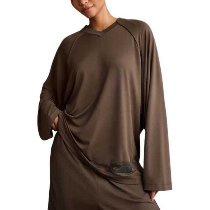 Nike NikeSKIMS Airy Women's Oversized V-Neck Long-Sleeve Top