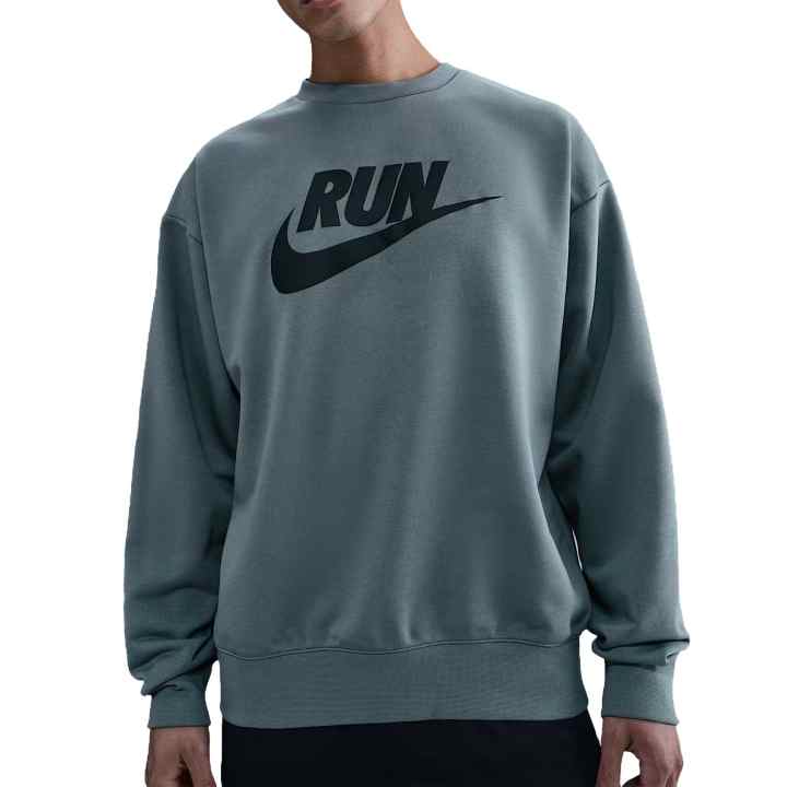 Nike Nike Dri Fit Sweatshirts Men's Smoke Gray/Black Crew Neck Moderate