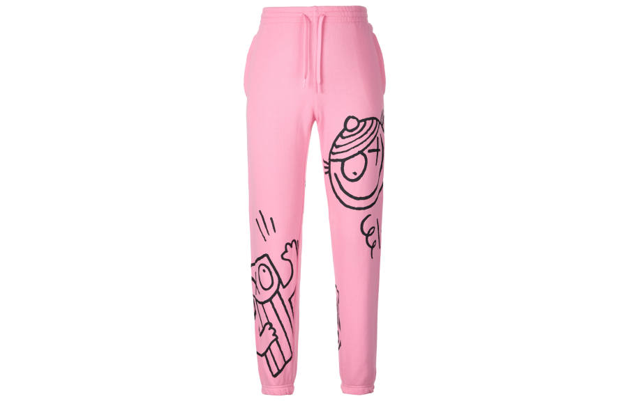 Adidas Originals André Saraiva Knitted Sweatpants Men's Blessing Pink