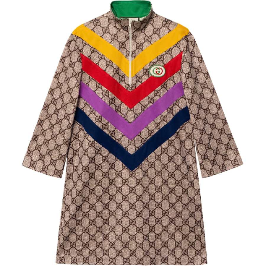GUCCI Long Sleeved Dress Women's Beige