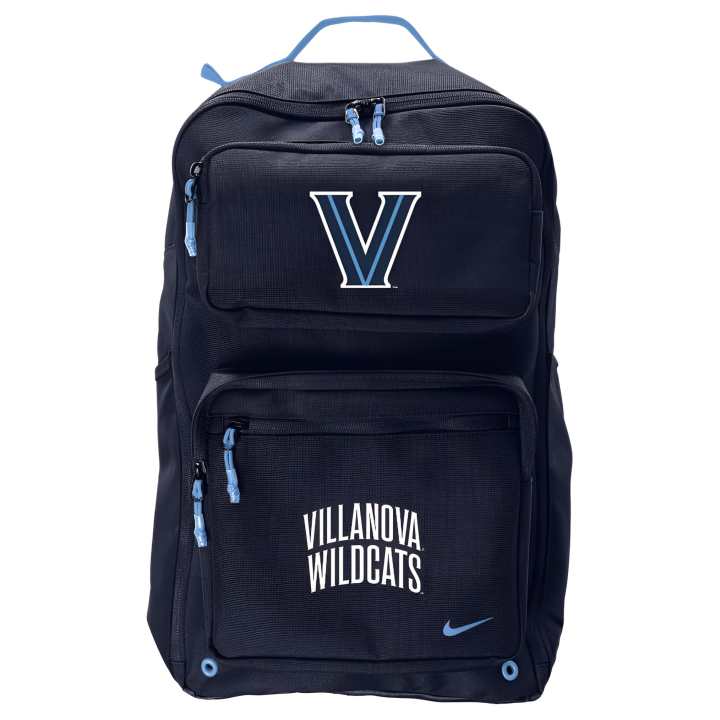 Nike Nike Villanova Polyester Backpack Regular Unisex Black & Blue