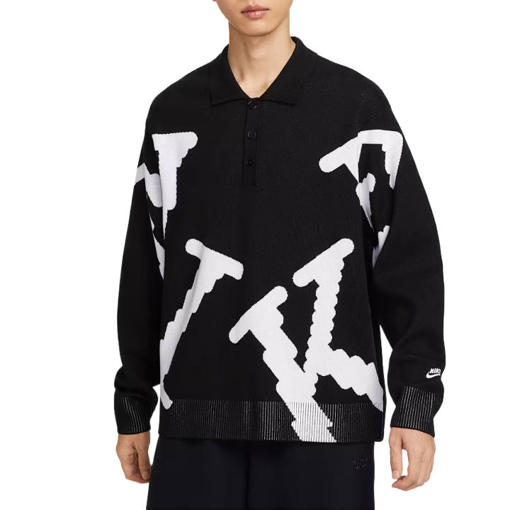 Nike Nike Rugby Jerseys Men's Black Lapel Moderate