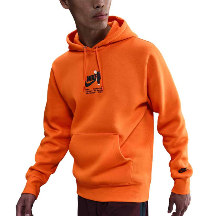 Nike Nike Sweatshirts Men's Orange Hooded Moderate