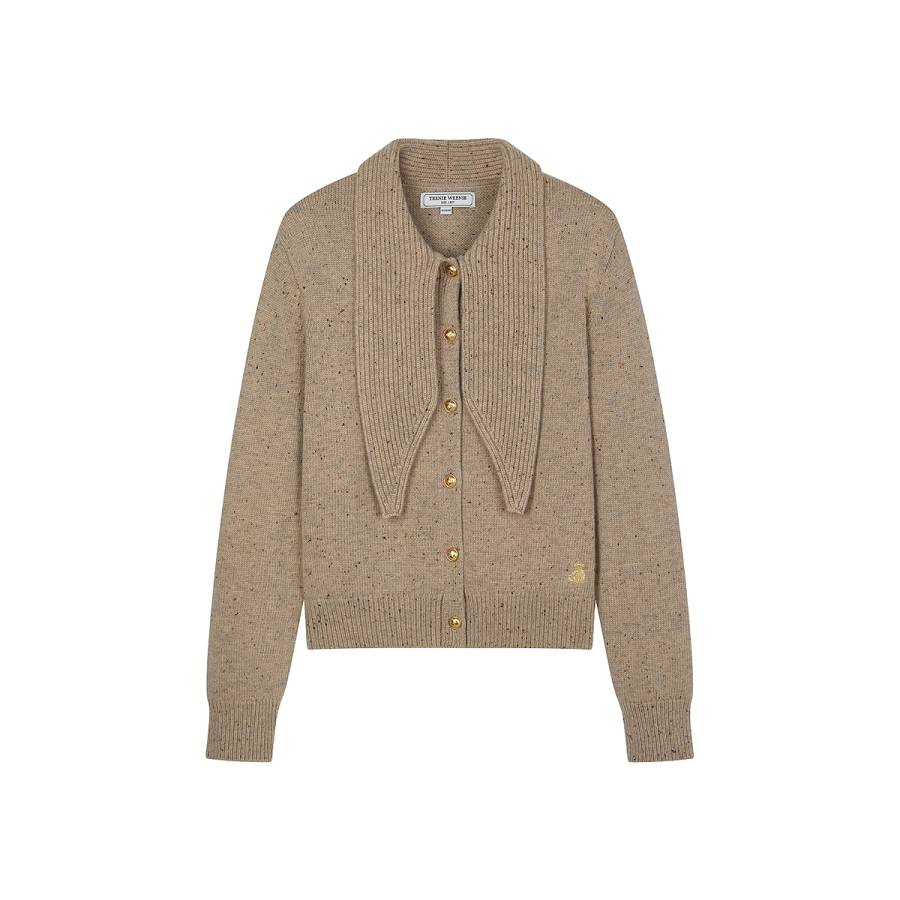Teenie Weenie Knitwear Women's Khaki Moderate Cardigan