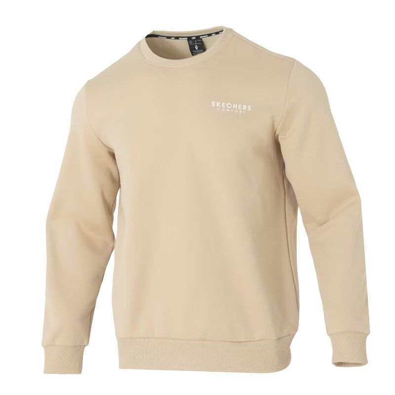 Skechers Colorful Letter Pullover Crew Neck Fleece Lined Long Sleeved Sweatshirt Men's