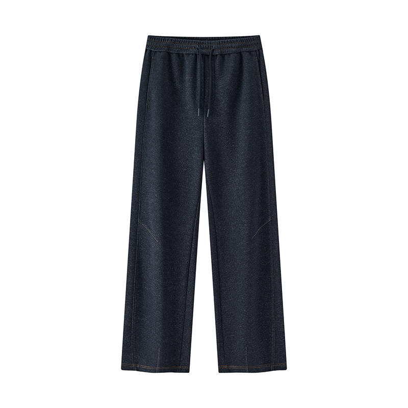 Semir Casual Pants Men's Denim Dark Blue 88305 Moderate Wide Leg Pants