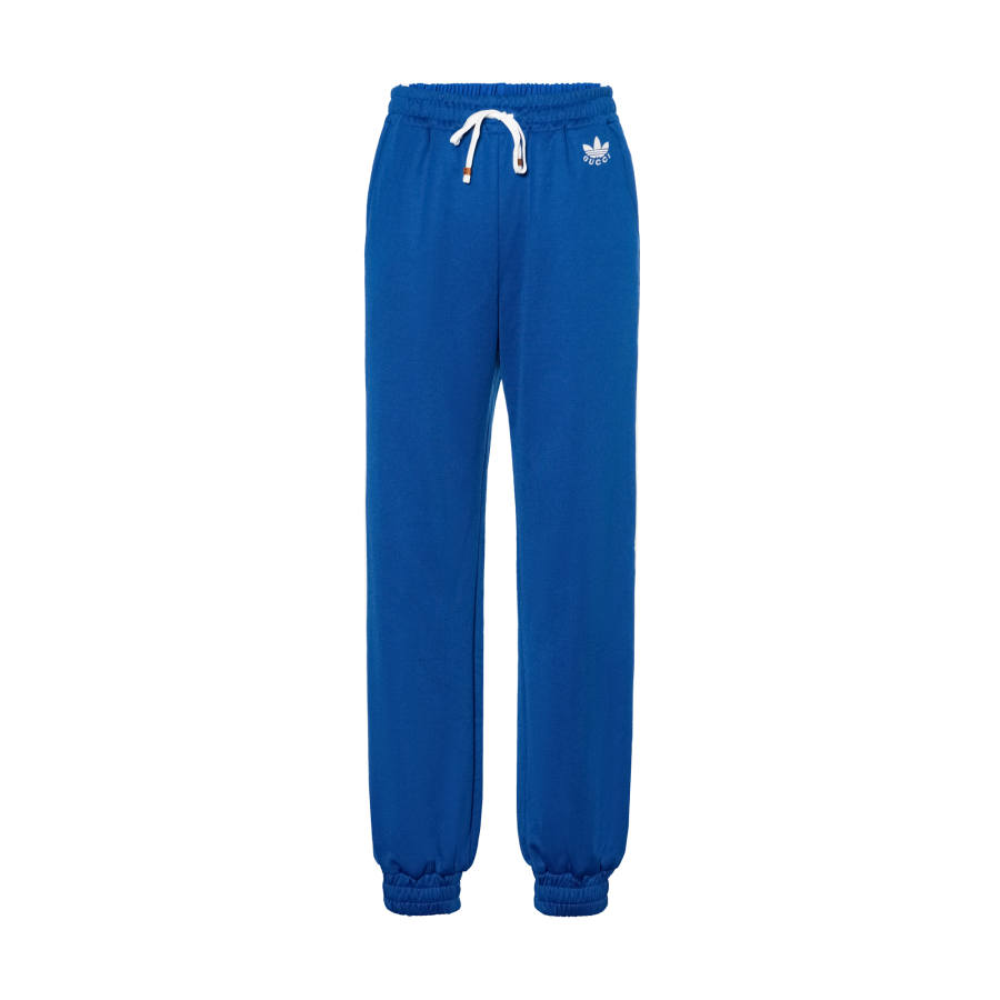GUCCI x Adidas Originals FW22 Knitted Sweatpants Women's Blue