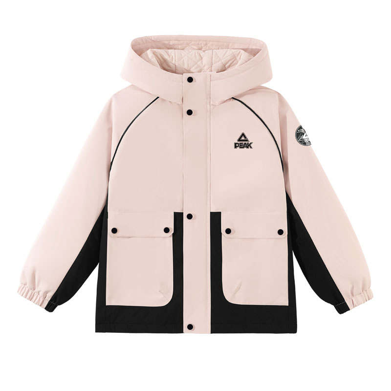 PEAK PEAK Kids' Softshell Jackets Hooded Thickened