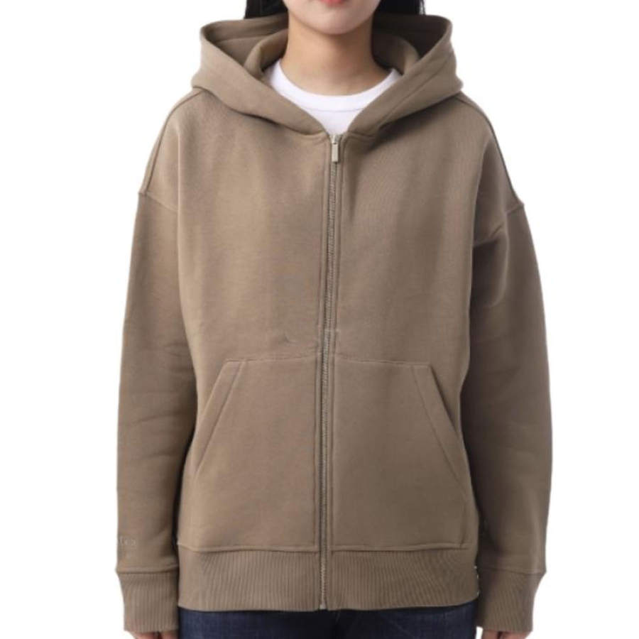 'S MAX MARA Sweatshirts Women's Khaki Hooded Non Detachable Moderate Straight Fit