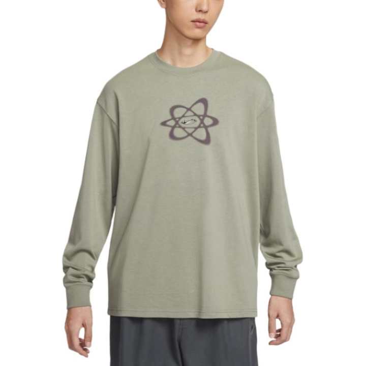 Nike Nike T Shirts Men's Green Crew Neck Moderate