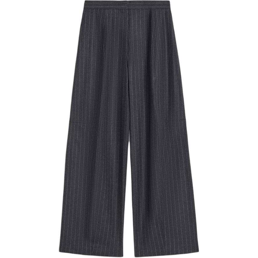 SportMax Casual Pants Women's Dark Gray Moderate Wide Leg Pants