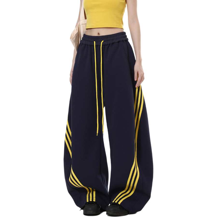 NEVER RULE NEVER RULE Casual Pants Unisex Moderate Wide Leg Pants
