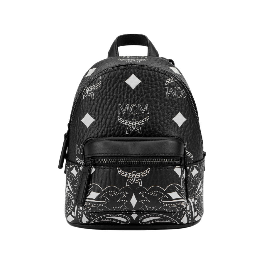 MCM MCM Canvas With Leather Backpack Women's Black