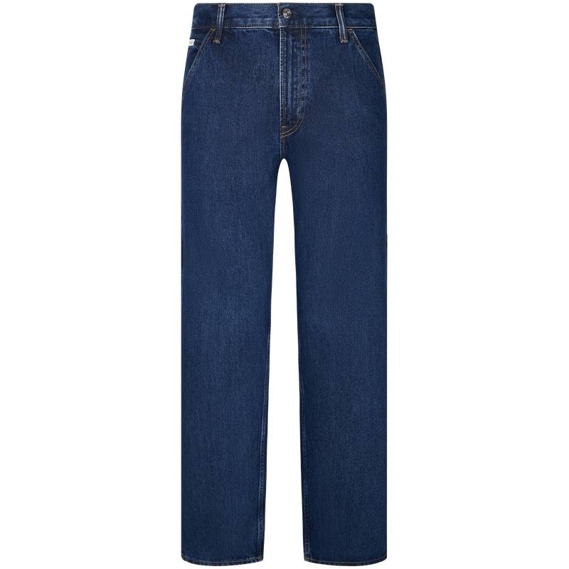 Calvin Klein Jeans Men's 0JX Denim Blue Moderate Straight Fit Pants