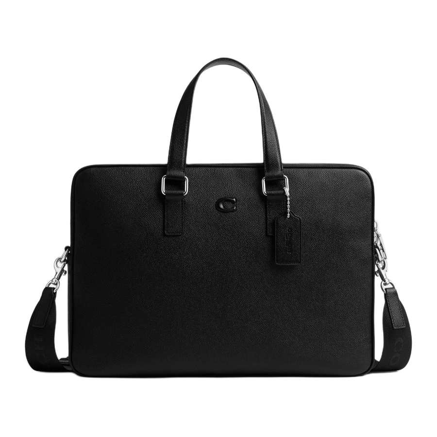 COACH COACH Cow Leather Briefcase Large Men's Black