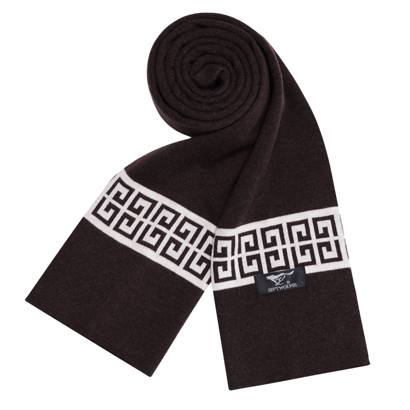 SEPTWOLVES SEPTWOLVES Polyester Knit Scarves Unisex