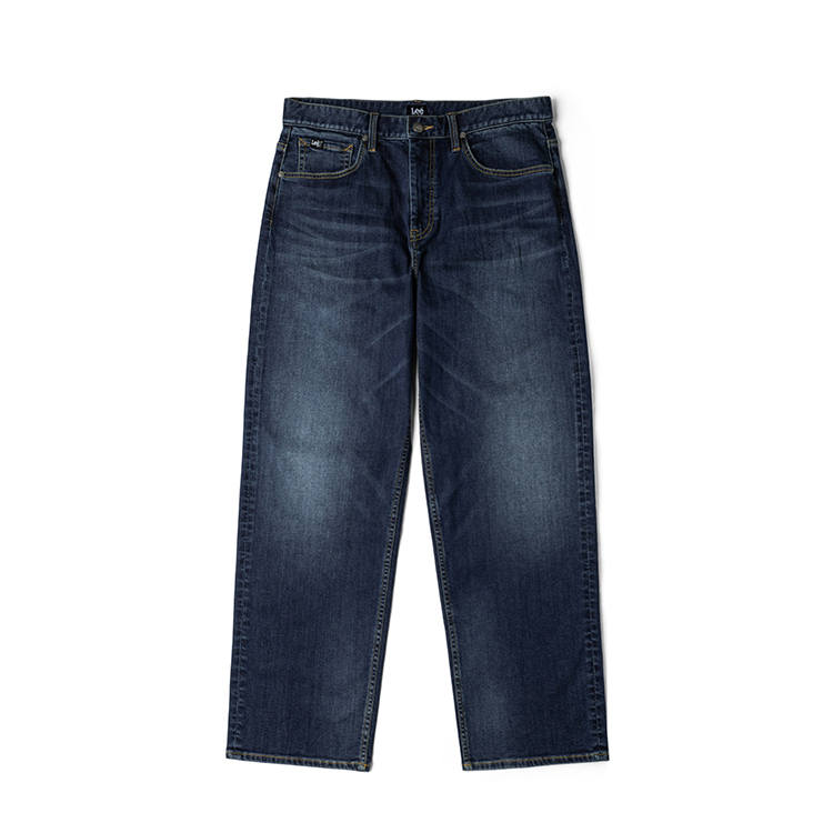 Lee Lee Jeans Men's Dark Blue Moderate Wide Leg Pants