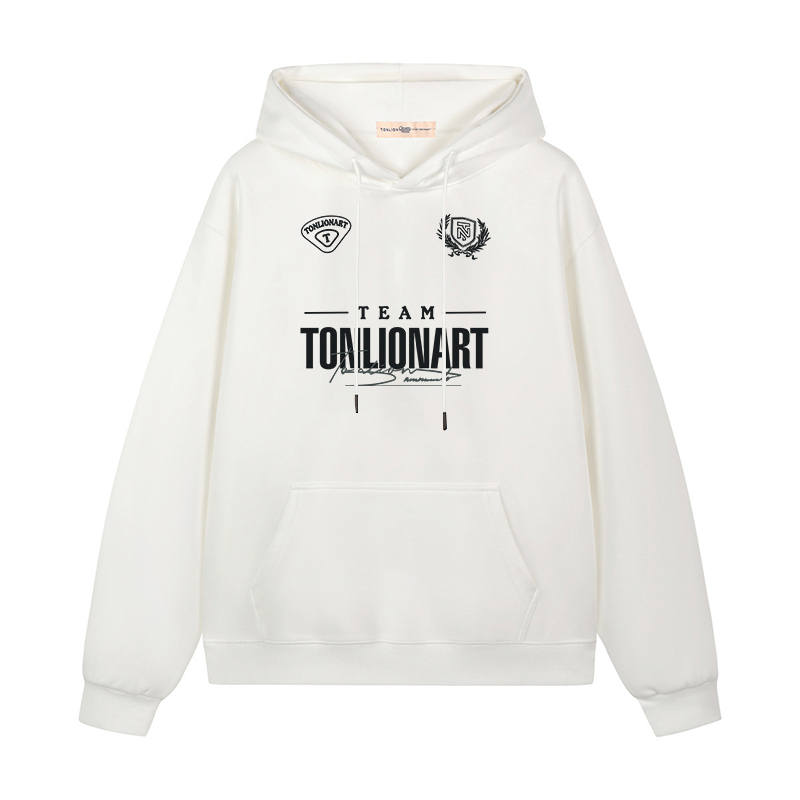 Tonlion Sweatshirts Unisex Hooded Moderate Heavyweight