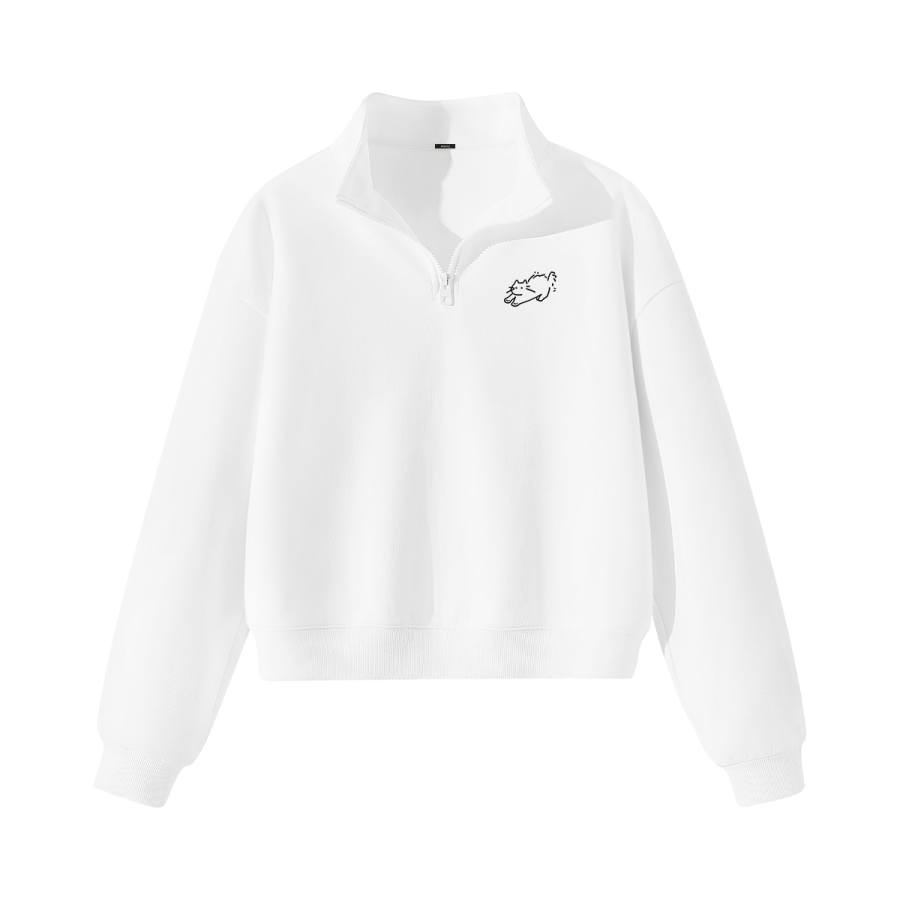 MINISO MINISO Crop Tops Women's Half Open Collar Moderate