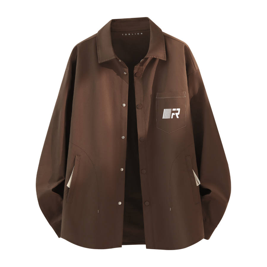 Tonlion Shirts Unisex Shirt Collar Moderate Shirt