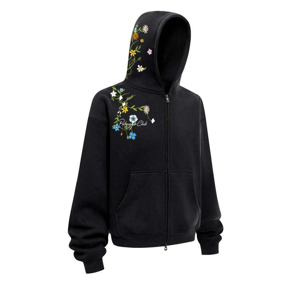PAL ONGACO Sweatshirts Unisex Hooded Moderate Cardigan