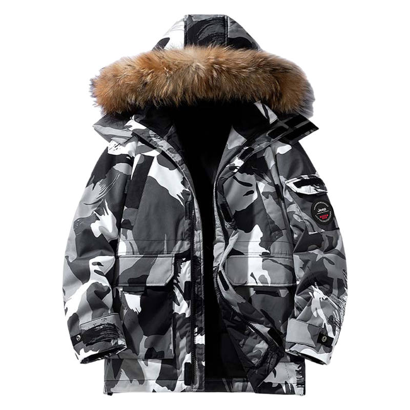 Jeep Jeep Down Jackets Unisex Thickened Parka Down Jacket
