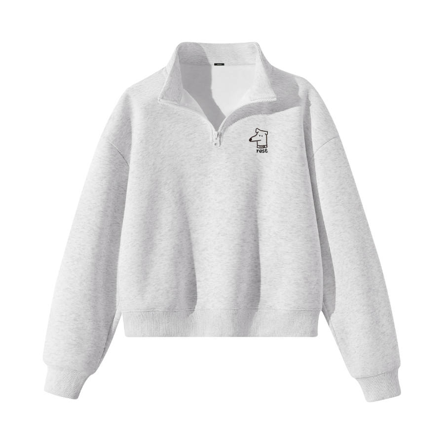 MINISO MINISO Crop Tops Women's Half Open Collar Moderate