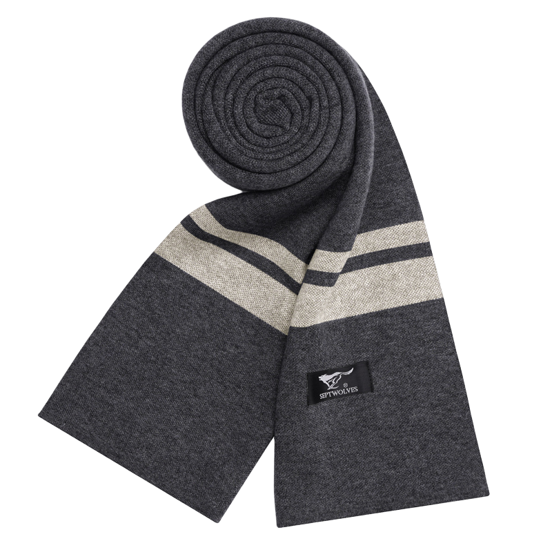 SEPTWOLVES SEPTWOLVES Polyester Knit Scarves Unisex