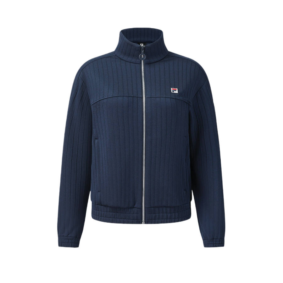 FILA Tennis Jackets Women's Serene Void Blue Stand Collar Moderate Other
