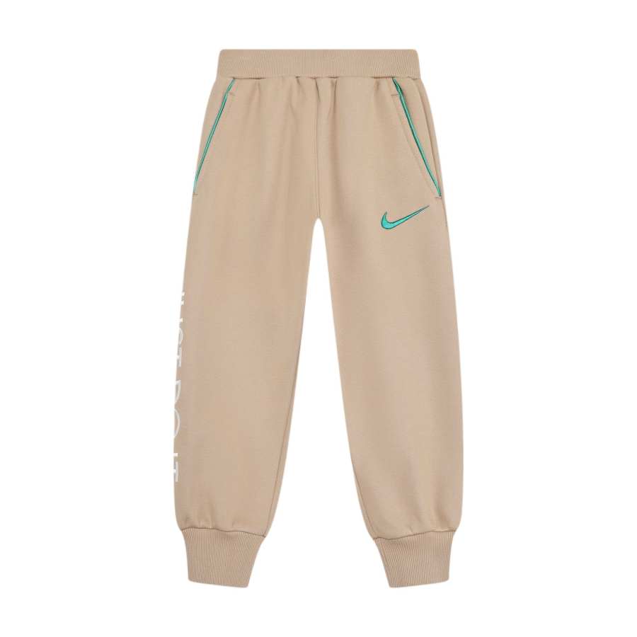 Nike Nike Knitted Sweatpants Fleece Lined Soft Letter Elastic Waistband Kids'