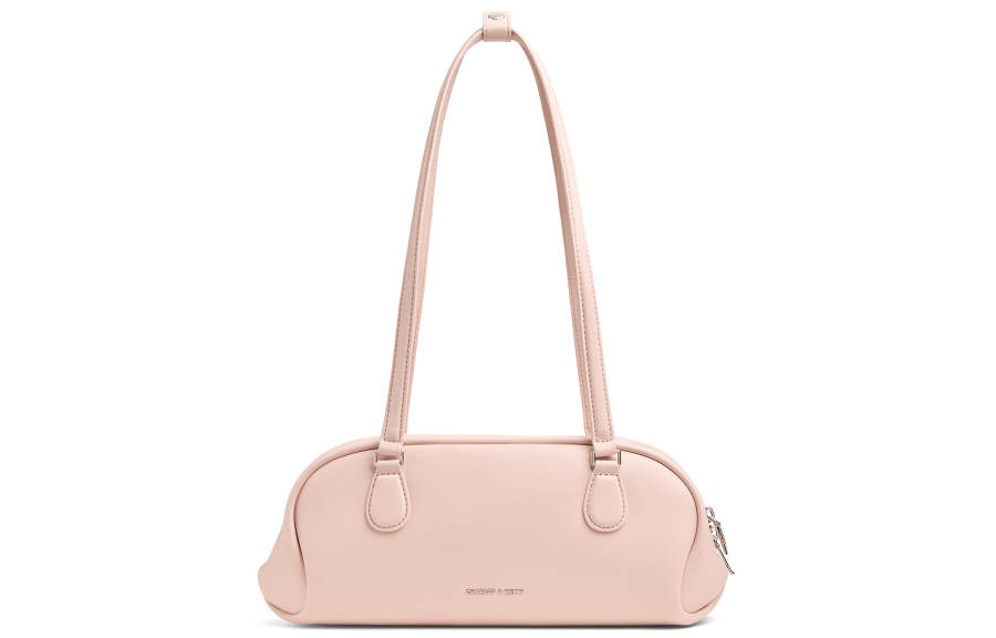 CHARLES&KEITH Pu Baguette Bag Shoulder Bag Medium Women's Light Pink/Multi Composite Color