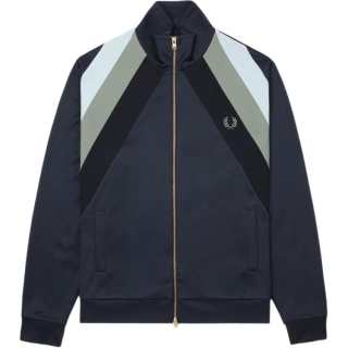 Fred Perry striped zipped sweatshirt